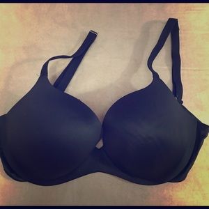 Pink Victoria’s Secret Black Push Up Bra 34DD
